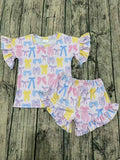 Easter bows Ruffle set