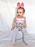 Smocked happy easter thumper tie romper