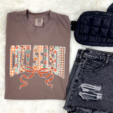 Cozy Patterned Bow Graphic Tee & Sweatshirt