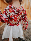Football Long sleeve mesh skirted romper