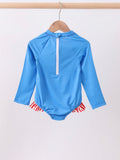 Sequin bow rash guard Swimsuit