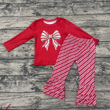 Candy cane two piece ruffle set