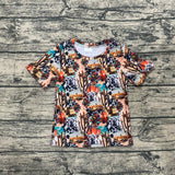Western collage Short Sleeve T shirt