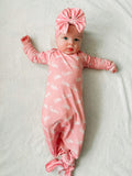 Little sister knotted gown and headband set