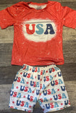 Boys USA distressed set