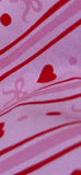 French terry bows and hearts jogger set