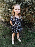 New year party ribbed skirted romper