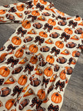 Footballs and pies two piece ruffle set