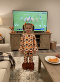 Footballs and pies two piece ruffle set