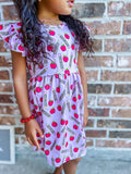 Leopard pencil back to school dress