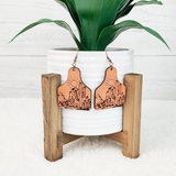 Desert Cattle Tag Earrings