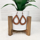 Leopard Leather Earrings